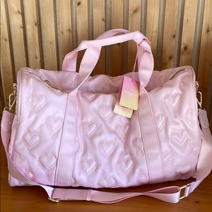 Stoney Clover X Target duffle bag pink hearts